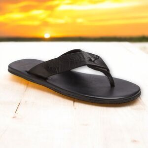NWOB 1901 Breeze Brown Leather Flip Flops
